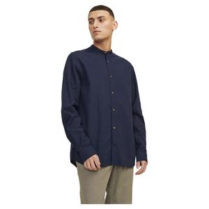 Рубашка с коротким рукавом Jack & Jones Summer Band Linen, синий