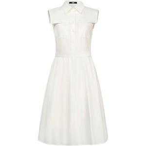 KARL LAGERFELD SS24 Белое безрукавное платье женское KARL LAGERFELD / Karl Lagerfeld Jeans