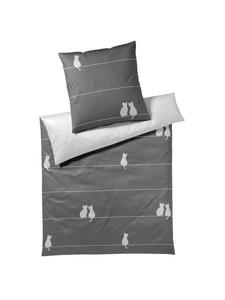 Elegante Постельное белье "Ты и я" антрацитового цвета