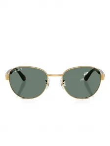 Солнцезащитные очки круглой формы Ray-Ban, золотой