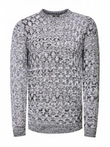 Белый клетчатый свитер с круглым вырезом и эффектом потертости Rusty Neal