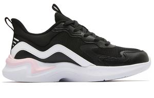 Кроссовки женские с низким верхом, черные/розовые Qiaodan