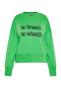 Свитер myMo ROCKS Sweatshirt, лаймовый