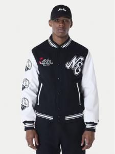 Куртка-Бомбер стандартный крой Essential Black Varsity 60596264 New Era, черный