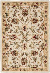 Ковер SAFAVIEH, 77 x 122 см, Chelsea Collection, Ivory & Ivory, ручной работы в стиле французской деревни из шерсти, идеально подходит для помещений с высокой проходимостью: прихожая, гостиная, спальня (HK78C)