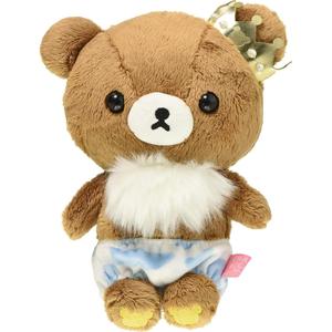 SAN-X Сан Икс коричневый медведь Rilakkuma, молочная коллекция, кукольные плюшевые игрушки братья медведи с короной высота 19см