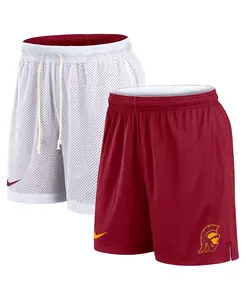 Мужские бело-кардинальные шорты USC Trojans Primetime Reversible Performance Nike