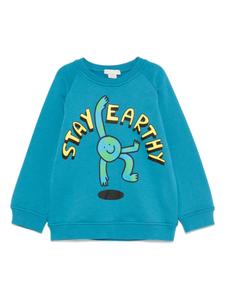 Хлопковая толстовка Stella McCartney Kids, синий