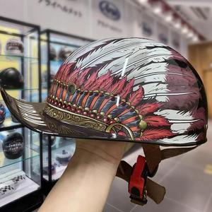 Шлем летний CFZWJ с принтом, черный / красный