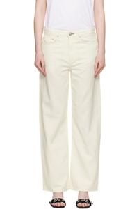 Легкие широкие джинсы Logan Off-White rag & bone