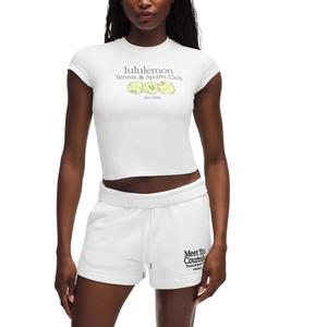 Обычная футболка женская Lululemon, белый