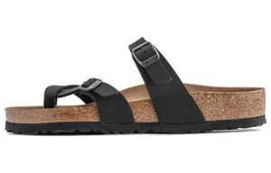 Birkenstock Узкие сандалии Mayari Vegan Birko Flor Birkibuc, цвет "Черный"