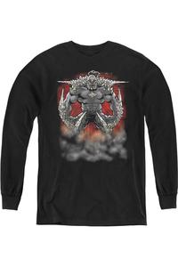 Футболка с длинным рукавом Superman Doomsday Dust Youth Gildan, черный