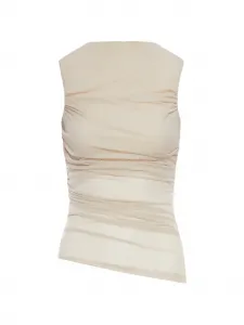 Футболка Irina с драпировкой Soeur, бежевый