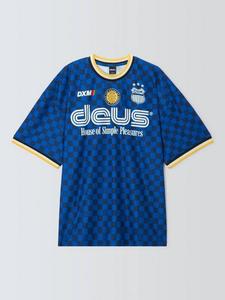 Футболка Regular Fit с коротким рукавом в стиле мото Deus ex Machina, Lapis Blue