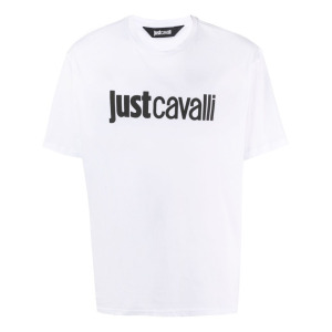 Just Cavalli футболка с логотипом, белый