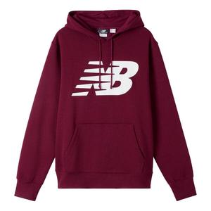 Толстовка New Balance Big logo Printed Sweatshirt Men Burgundy, красный