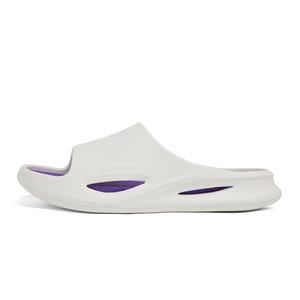 Тихие противоскользящие устойчивые к запахам и истиранию шлепанцы-слипоны мужские CariteSport, белый оранжевый