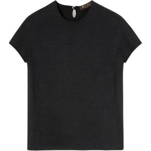 Футболка FW25 для женщин Loro Piana, черный