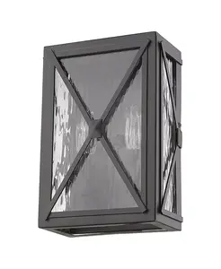 Уличный светильник из полированного крестообразного жидкого стекла – декоративный настенный светильник Slickblue, bronze