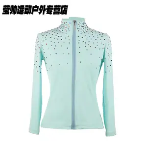 HEAD Тренировочный костюм для фигурного катания для девочек, комплект для роликов, флисовая кофта с юбкой-шортами, цвет топ mint, размер S