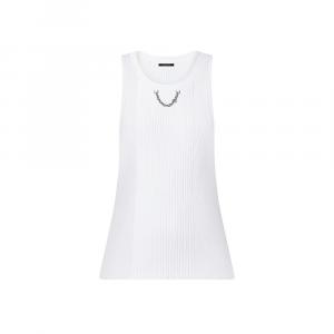 Ребристый топ-майка Louis Vuitton, белый