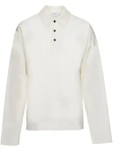 Рубашка поло с длинными рукавами Ferragamo, белый