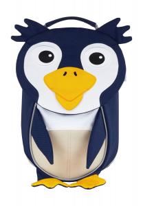 Детский рюкзак на молнии с изображением животных для младенцев и малышей Affenzahn, цвет Pinguin Blau