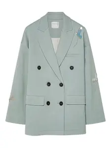 Декорированный двубортный жакет Forte Forte, синий