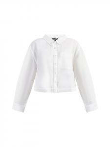 DreiMaster Женская блузка с длинными рукавами белого цвета