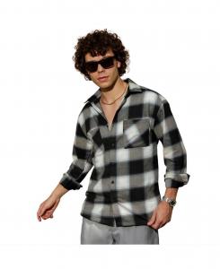 Мужская рабочая куртка Onyx Black Tartan Campus Sutra, Black