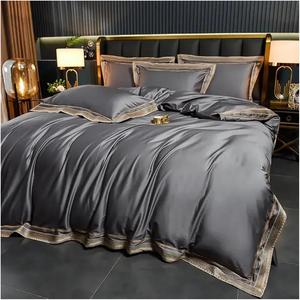 ADovz Комплект постельного белья ADovz Silvery Grey из египетского хлопка с золотой вышивкой