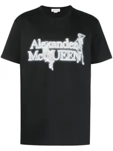 Футболка с логотипом Alexander McQueen, черный