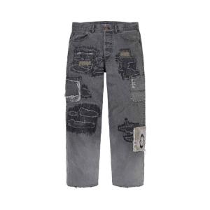 Джинсы Supreme x blackmeans Mended Loose Fit Jean, цвет Washed Black