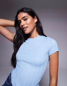 Детская футболка River Island с текстурой синего цвета