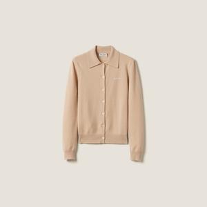 Кашемировый кардиган Miu Miu, белый