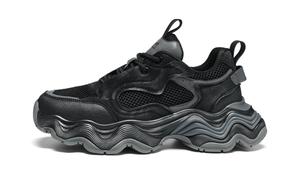 Универсальные массивные кроссовки с протекторной платформой Модные кроссовки и повседневная обувь Мужские HLA, белый черный