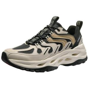 Кроссовки для активного отдыха мужские с низким верхом светло-песочно-черного цвета Toread