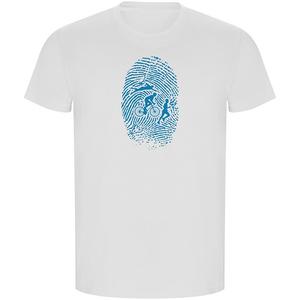 Футболка с коротким рукавом Kruskis Triathlon Fingerprint ECO, белый