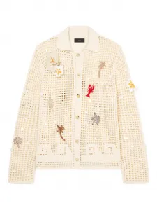 Декорированная рубашка Alanui, бежевый