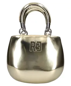 Сумка из зеркальной кожи Rebelle, желтый