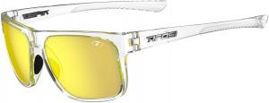 Спортивные солнцезащитные очки Tifosi Swick — идеально подходят для езды на велосипеде, игры в гольф, пеших прогулок, пиклбола, бега, тенниса и создания стильного образа, Crystal Clear/Smoke Yellow