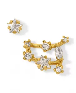 Серьги-Гвоздики в форме созвездия из искусственного кубического циркония Girls Crew, gemini