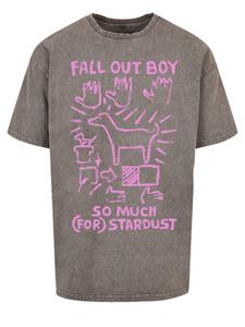 Рубашка F4NT4STIC Fall Out Boy Pink Dog So Much Stardust, серый