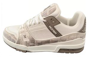 LOUIS VUITTON Низкие кроссовки для скейтбординга унисекс коричневого цвета