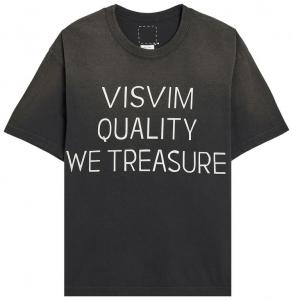 Футболка Visvim Damaged Jumbo Tee, черный