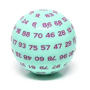 45мм d100 - Мятно-розовый с фиолетовым, Dice - 35mm, 45mm, & 55mm (Foam Brain Games)