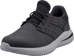 Мужские кроссовки Skechers Delson 3.0 Ezra с эластичной шнуровкой, серый