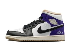 Кроссовки Air 1 Mid top Vintage Basketball Unisex Jordan, фиолетовый