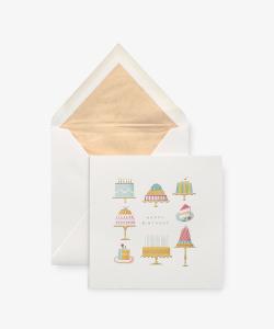 Открытка с тортом на день рождения